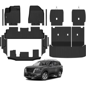 Floor Mats for 2022-2026 Nissan Pathfinder 7 Seats/Captain Seat