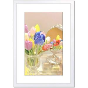 16x24 White Picture Frame Mat for 14x20 Photo Wall Mounting Poster Frame-1pcs