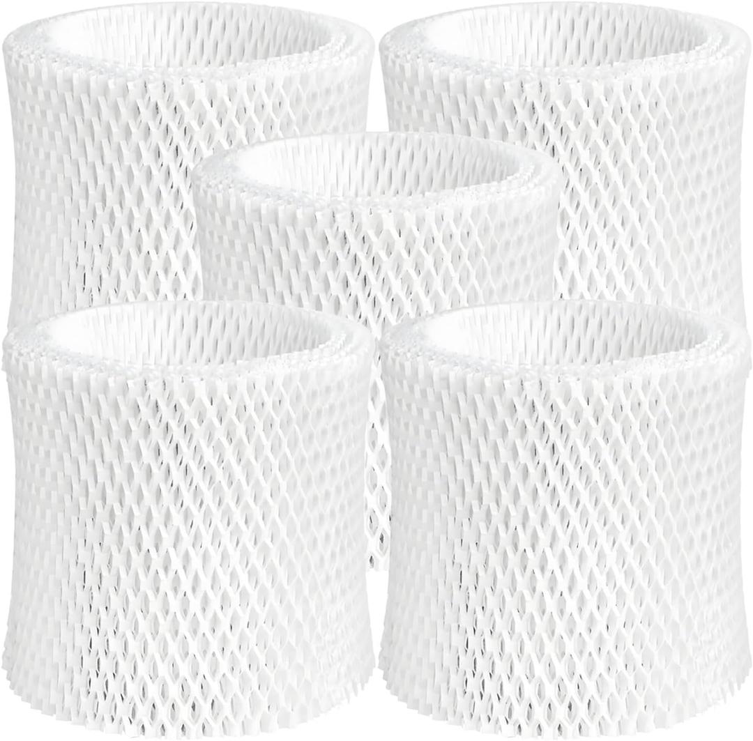 Roninby Humidifier Wicking Replacement Filter Compatible with Canopy Bedside and Nursery Humidifier, Wood Pulp & Paper Filter, 5 Pack (White)