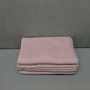 Bulk Queen Flat Sheets Only, 6 Pack Quick Sort Top Bed Sheet, Color-Coded Label Threads, Wrinkle-Free Shrinkage Durable Microfiber Hotel Motel Airb&bs Essentials for Hosts (90"x102",Pink)
