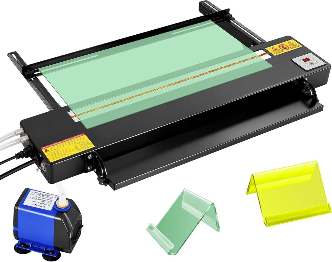 Digital Acrylic Plastic Bender 24" Acrylic Bending Machine with Spare Heating Wire, Plastic Bending Machine with Adjustable Length&Angle Acrylic Strip Bender Heater 110V (Black), Dina-453FBA