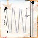 Tent Poles Replacement, Canopy Poles for Beach Accessories 6.5 Feet Beach Tent Canopy Extra Poles for Camping, Hiking, Backpacking, Parties (4)