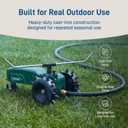 Orbit Traveling Tractor Water Sprinkler - Self-Propelled Traveling Sprinkler for Wide Lawn Coverage - Cast-Iron Body with Adjustable Coverage - Three-Speed - Automatic Shut Off - 58322