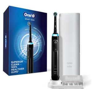 OralB Pro 5000 Smartseries Power Rechargeable Electric Toothbrush with Bluetooth Connectivity, Black Edition