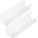 ABOOFAN 2Pcs Clear Plastic Baseball Hat Organizer No Installation Required for Closet Bedroom Dresser and Home Office Versatile Display Stand for Multiple Hats