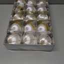 15 Pack 3.15" Fancy Christmas Tree Ornaments Set Large Christmas Baubles for Festive Decor Velvet Shatterproof Ornaments for Tree with Assorted Styles Satin Great as Christmas Ball Bulk White