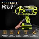TRQWH Portable Welding Machine 110V ARC Handheld Welder IGBT Inverter Welding Gun Stick Welder 5 Variable Current Adjustment Hand Held Welder Machine, Fit for 1/16"-1/8" Welding Rods (Green)