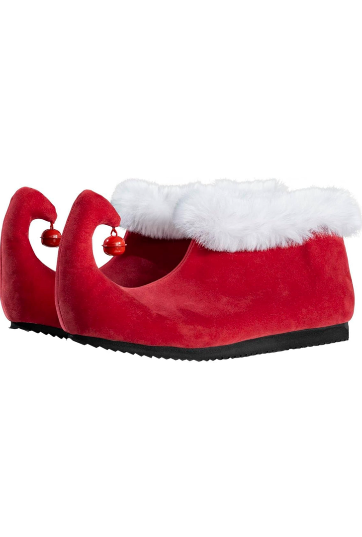 Green Monster Christmas Movie Red Shoes with Bells Halloween Costume Cosplay Size Large EU 44