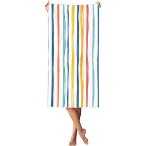 Oversized Beach Towel 5527inches Streaks Quick Drying Absorbent Super Soft Towel Sand Free Beach Towel Suitable for Beach Pool Bathroom Camping Men and Women Adult Travel Essentials