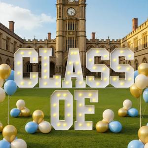 Bugame Class of 2026 Light up Numbers & Letters Set, 2.3FT 2026 Graduation Decorations, Class of 2026 Decorations for Graduation Party, 11pcs
