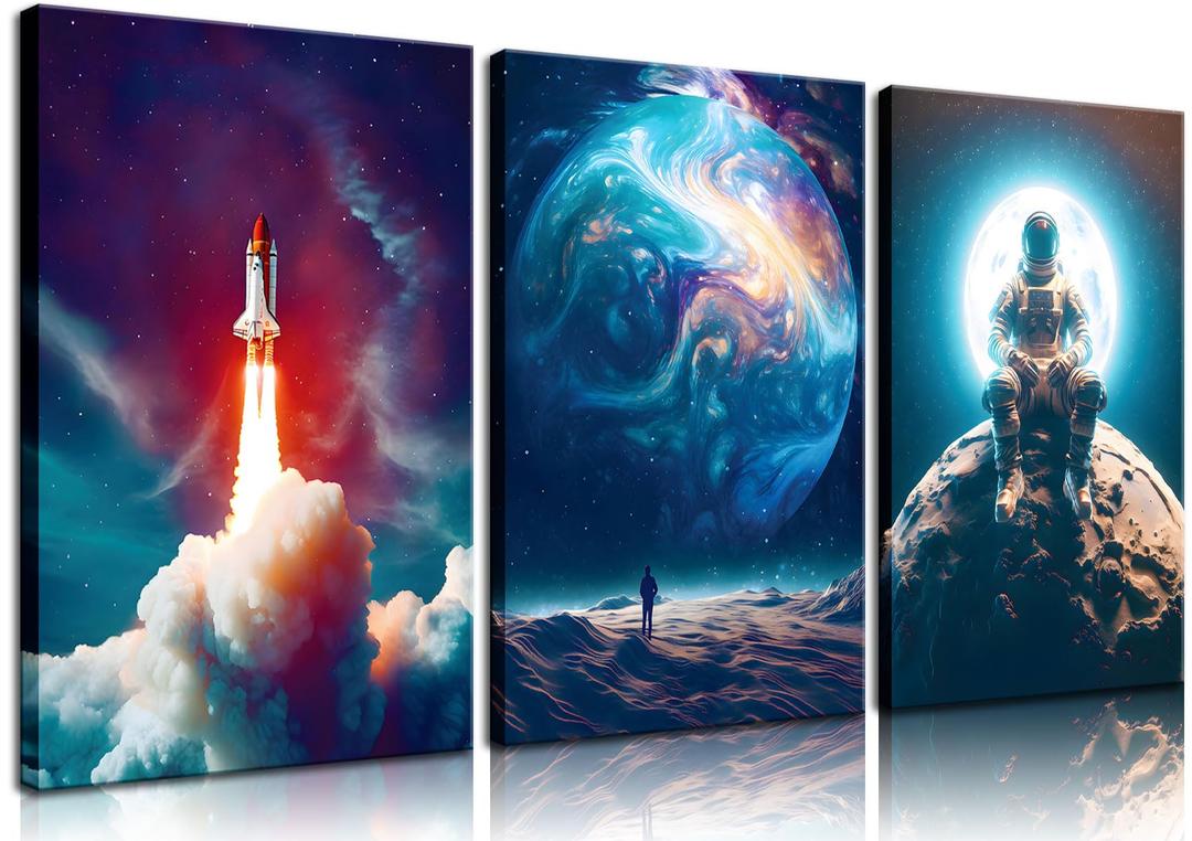 Yolbcdr Funny Space Wall Art
