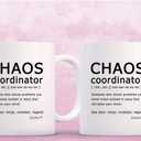 SIUNY Chaos Coordinator Mug - Chaos Coordinator Gifts for Men Coffee Mugs -Thank You Gifts for Women, Boss, Coworker, Manager, Office, Teacher, Nurse, Mom (CHAOS)