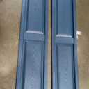 Mid America Raised Panel Vinyl Shutters (1 Pair) - 14.75 x 63, Classic Blue