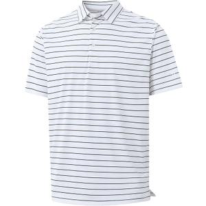 M MAELREG Mens Striped Golf Shirts Short Sleeve Silk-Like Touch Water-Resistant Breathable Soft Collared Polo Shirts for Men (3X-Large)