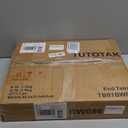 TUTOTAK Narrow Night Stand with Charging Station, Slim End Table with Plugins, Tall Side Table with 3 Fabric Drawer, Small Bedside Table with Storage, Living Room, Bedroom, White TB01BW086 ((7.8"D x 15.8"W x 25.5"H))