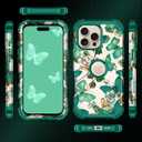 Casetego for iPhone 16 Pro Max Case,Three Layer Heavy Duty Sturdy Shockproof Protection Full Rugged Hard PC+Soft TPU Bumper Protective Girls Case for Apple iPhone 16 Pro Max 6.9 inch,Sap Green