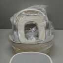 Maliton Baby Potty Training Seat with Step Stool, Toddler Toilet Seat for Boys Girls, Anti-Slip Toddler Stool for Bathroom, Kitchen, Toilet Potty Training Set(One Potty Seat+Two Step Stool for Kids) (Gray)