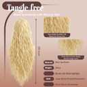 Ponytail Extension, 26 Inch Claw Clip in Hair Extensions, Hold Securely Tangle-Free,Long Wavy Natural Looking Synthetic Pony Tails for Daily Use (Light Blonde Highlight, 26 Inch)