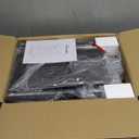 Furnulem Dresser for Bedroom, Tall Nightstand, Vertical Chest with Wood Top, Charging Station, LED Lights, 5 Fabric Bins, Bedside Table with Shelf, Furniture for Entryway (5 Drawer, Black Oak)