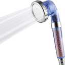 Detachable Ionic Filter Shower Head, High Pressure Showerhead with 3 Setting, Water Saving and Purify Water Quality, Stone Filter Beads Handheld Shower for Dry Hair and Skin Spa