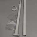 Small Tension Rod 18-32 Inch White Spring Shower Curtain Rod Adjustable Tension Curtain Rod No Drilling Heavy Duty Short Shower Rod,Non Slip,Stainless Steel