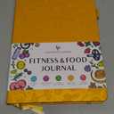 Legend Fitness & Food Journal Nutrition & Workout Planner with Exercise Calendar & Nutrient Tracker Gym Training & Diet Log Book for Women & Men Lasts 3 Months, 7.5'x10' (Amber Yellow) (Smaller Than A4 (7.5x10''))