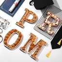4 Pcs 2026 Graduation Charcuterie Letters Fillable Wooden Prom Letter Trays for Food Charcuterie Board Box Party Serving Candy Dish Decorative Platter