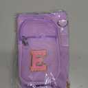 Initial A-Z Carrier Bag for 40 oz Tumbler, Stanley Cup Holder with Strap - Spill Stopper - Letter Charm