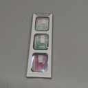 Seltureone 3 Pack Case Compatible with Gabb Watch 3/3e Screen Protector, Hard PC Protective Case Built-in Tempered Glass for Kids Compatible with Gabb Watch 3/3e Accessories Only (Pink+Green+Purple)