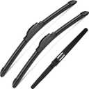 3Pcs Windshield Wipers for Nissan Rogue 2014-2021 2022 2023, Nissan Pathfinder 2013-2020, Original Equipment Automotive Replacement Windshield Wiper Blades for My Car-26"/17"/12" (Pack of 3) J- HOOK
