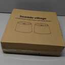 Lampshades Set of 2, Drum Lampshades 11.6" Top x 12.6" Bottom x 9.8" High, Seaside village Medium Lampshades (Spider Fitter), Beige Lampshades Natural Linen Hand Crafted, Easy Assembly Required