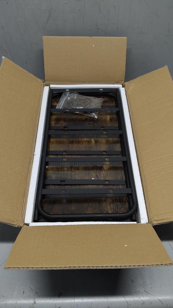 IBUYKE 3Tier Bathroom Counter Organizer, Tray Countertop Storage Shelf, Kitchen Spice Rack Standing, Counter Standing Rack Cosmetic Holder, Rustic Brown TWJ001H