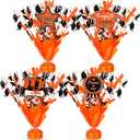 Tatuo 4 Pcs 2026 Graduation Table Centerpieces Party Decoration of Gleam Glitter Foil Graduate Centerpieces for Grad Party Supplies(Orange)