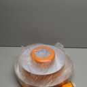 Plug in Pendant Light Mid Century Hanging Lamp with Plug in Cord Orange Pendant Lighting Fixtures Nordic Style Metal Shade On/Off Switch Hanging Light for Living Room Dining Bedroom Kitchen