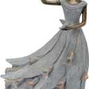 DiliComing Fairy Garden Statue Outdoor - 16 Inch Lady Figurine Yard Gift, 11 x 7 x 16 inches