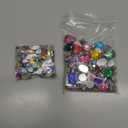 WILLBOND 320 Pieces Sew on Rhinestone Glass Crystals Acrylic Gems with Hole Silver Prong Setting Flatback Claw Mix Shape Mix Size for DIY Crafts Dress Clothes Shoes Bag Decorations