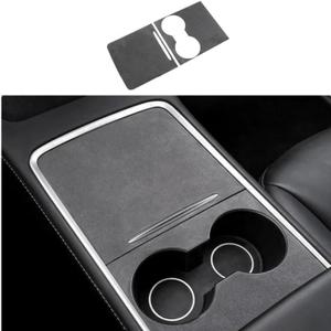frani Center Console Wrap (Suede Edition) Designed for Tesla Model 3/Y 2021-2025,Tesla Center Console Cover for Model 3/Y(Not for Model 3 Highland 2024-2025)