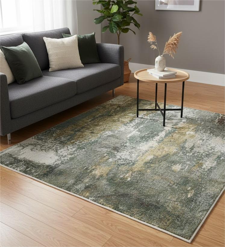 Multiple green area rug - 6ft x 4ft