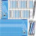 Sayglossy 60 Pcs Hockey Party Favors Hockey Team Gifts Sets Bulk Ballpoint Pens with Cards Sports Party Prizes for Themed Birthday Sports Players Fans Lover Adults Stocking Stuffers