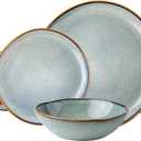 AmorArc Ceramic Dinnerware Sets for 4, 12Pcs Plates and Bowls Sets Dishes
Stoneware Handmade Reactive Glaze Dinner Set, Highly Scratch Resistant | Dishwasher & Microwave Safe Dishware