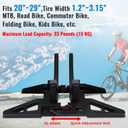 WILDKEN Bike Stand Floor for Home/Garage Adjustable Single Bicycle Stand