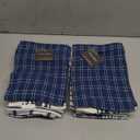 KAF Home Assorted Flat Kitchen Towels | 100% Cotton - 18 x 28 inches | Ultra Absorbent Soft Dish Towels | Perfect for Cooking, Cleaning, and Drying Hands (Navy, 10 Pack)