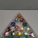 Kurt Adler 40mm Medallion Collection 15 Piece Glass Pool Balls