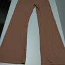 JOYCATCH Bootcut Flare Leggings with Pockets for Women, Crossover Flared Leggings Tummy Control, Stretch Casual Yoga Leggings, Brown L