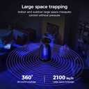 Outdoor Bug Zapper with LED Light - Electric Mosquito Killer Fly Trap Insect Zapper Outdoor and Indoor for Home Kitchen, Patio, Backyard