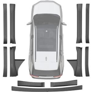 AOMSAZTO Rear Bumper Protector Compatible with Toyota RAV4 2019-2025: ABS Trunk Sill Cover Protector Replacement for Toyota RAV4 Accessories, Black (8PCS Door Sill +2PCS Trunk Sill)