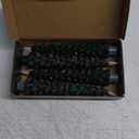 Christmas Tree Flameless Taper Candles with Remote and Timer, Battery Operated Warm 3D Wick Flickering Green Candles LED Window Candlesticks Holiday Decor Set of 4