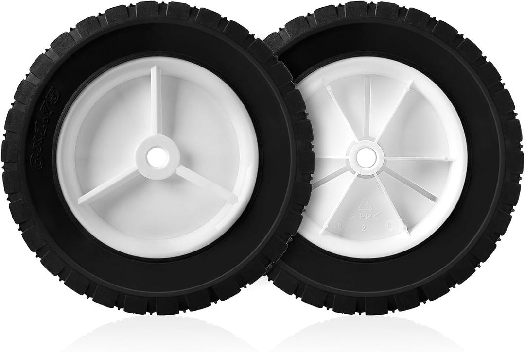 72-108 Wheels for Oregon, 8 Inch Universal Wheels Tires for Lawn Mower, BBQ Grills, Radio Flyer Wagon, Hand Truck, Utility Cart, Snowblower, 2 Pack