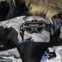 OHSNMAKSL Kid's Snowsuits Boys Ski Suits Jackets Girls Waterproof Coats Jumpsuits Winter Snowboarding Outdoor (14-16, White)