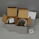 Baquler 3 Pcs Christmas LED Pine Cone Candles Large Xmas Flameless Pinecone Candles Battery Operated, Real Wax Pine Cone LED Flickering Pillar for Christmas Party Decoration, 4 x 5.5 Inches (Brown)